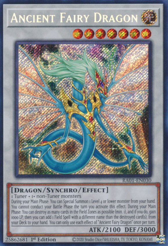 Ancient Fairy Dragon - RA01-EN030 - Secret Rare 1st Edition