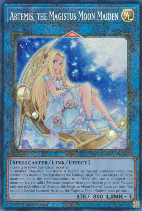 Artemis, the Magistus Moon Maiden - RA01-EN049 - Collector's Rare 1st Edition