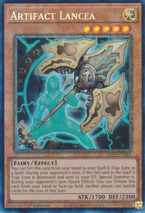 Artifact Lancea - RA01-EN006 - Collector's Rare 1st Edition