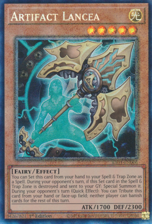 Artifact Lancea - RA01-EN006 - Collector's Rare 1st Edition