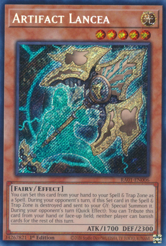 Artifact Lancea - RA01-EN006 - Secret Rare 1st Edition