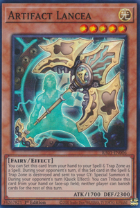 Artifact Lancea - RA01-EN006 - Super Rare 1st Edition