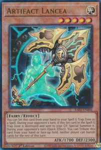 Artifact Lancea - RA01-EN006 - Ultimate Rare 1st Edition