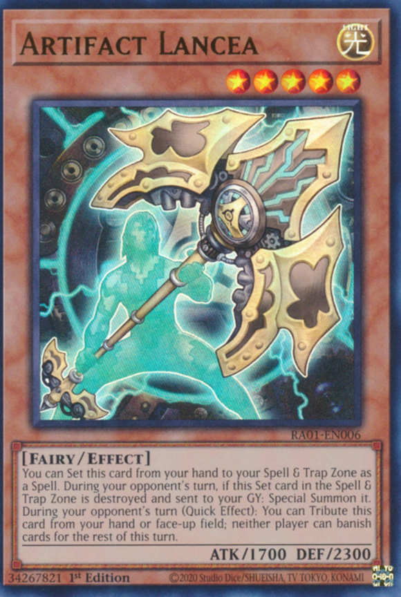 Artifact Lancea - RA01-EN006 - Ultra Rare 1st Edition