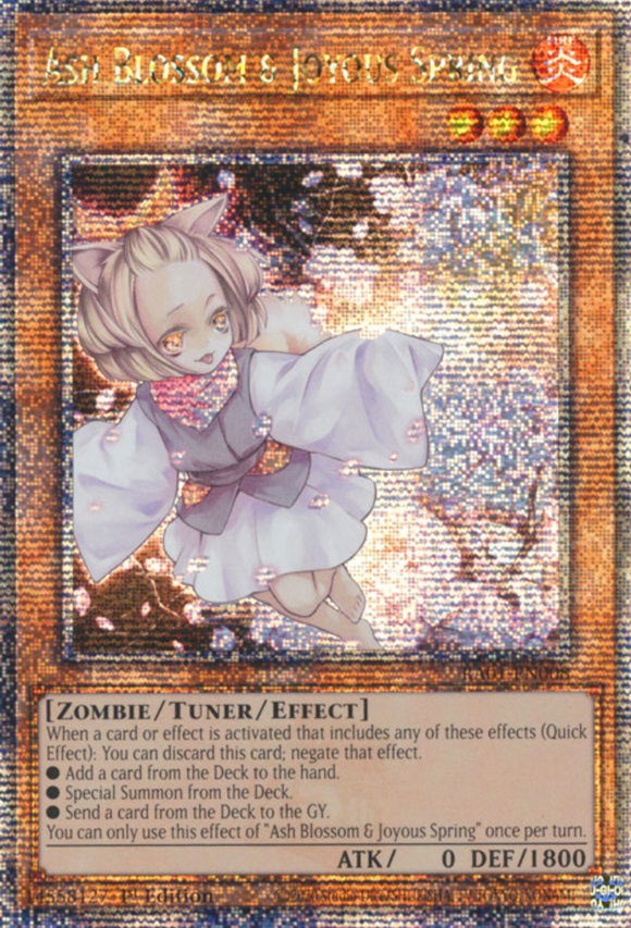Ash Blossom & Joyous Spring - RA01-EN008 - Quarter Century Secret Rare 1st Edition