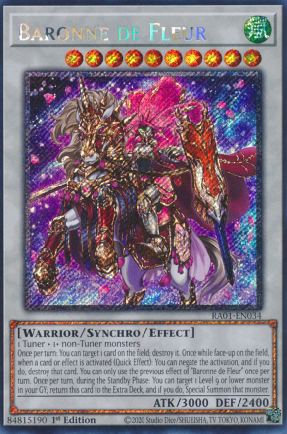 Baronne de Fleur - RA01-EN034 - Platinum Secret Rare 1st Edition