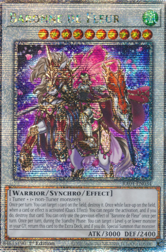 Baronne de Fleur - RA01-EN034 - Quarter Century Secret Rare 1st Edition
