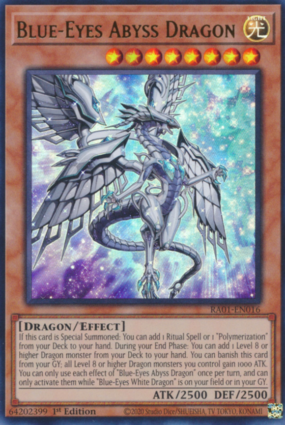 Blue-Eyes Abyss Dragon - RA01-EN016 - Ultra Rare 1st Edition