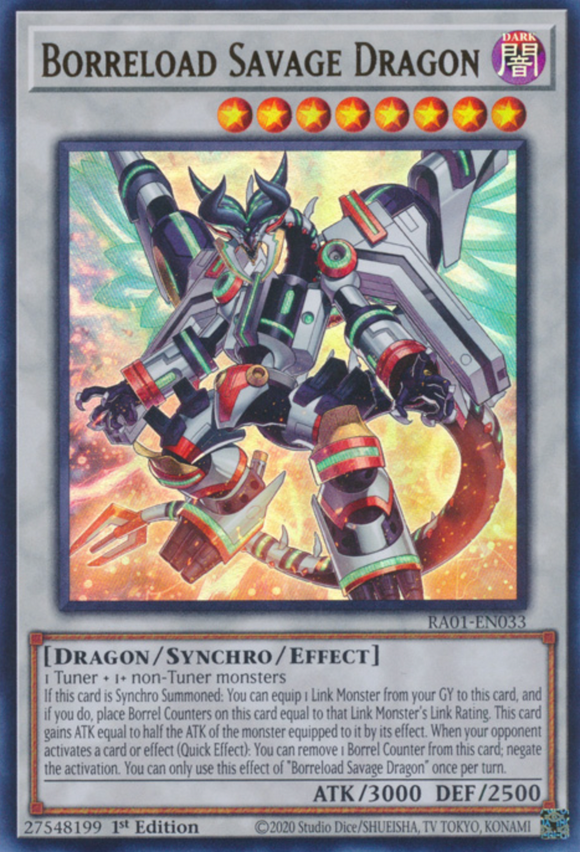 Borreload Savage Dragon - RA01-EN033 - Ultra Rare 1st Edition