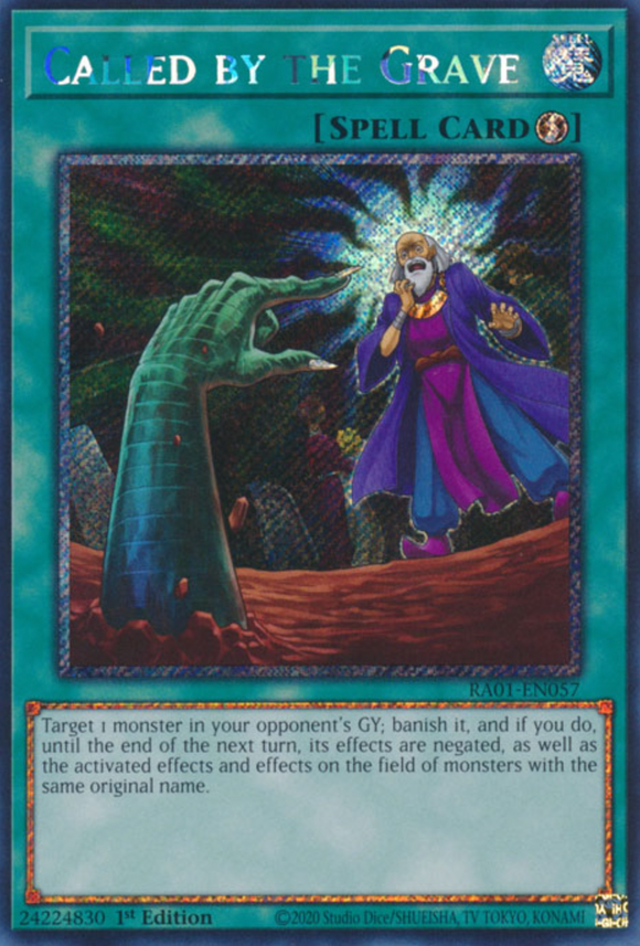 Called by the Grave - RA01-EN057 - Platinum Secret Rare 1st Edition