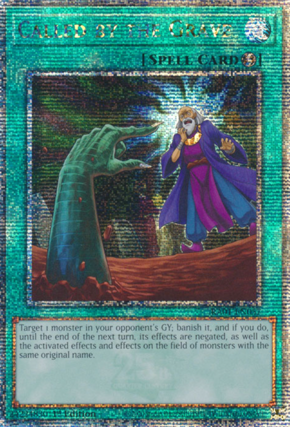 Called by the Grave - RA01-EN057 - Quarter Century Secret Rare 1st Edition