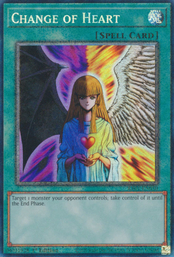 Change of Heart - RA01-EN050 - Collector's Rare 1st Edition