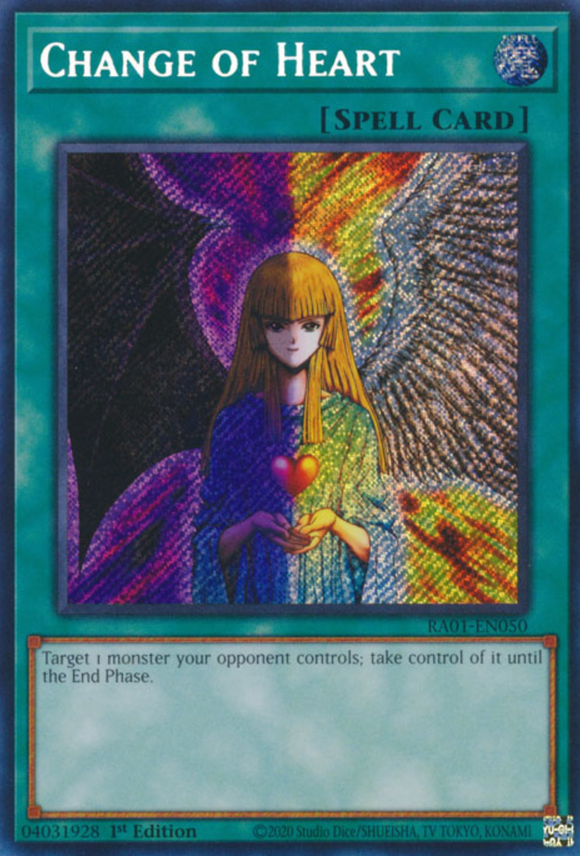 Change of Heart - RA01-EN050 - Secret Rare 1st Edition