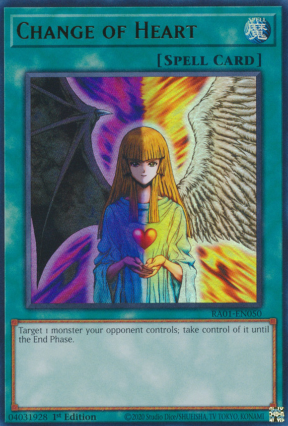 Change of Heart - RA01-EN050 - Ultra Rare 1st Edition