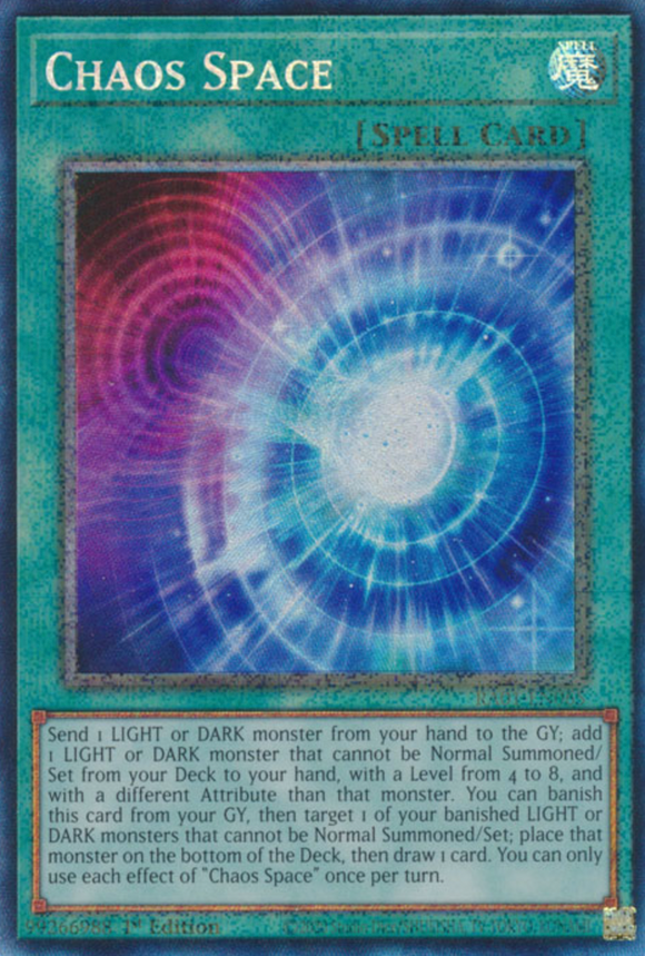 Chaos Space - RA01-EN065 - Collector's Rare 1st Edition