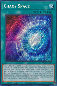 Chaos Space - RA01-EN065 - Secret Rare 1st Edition