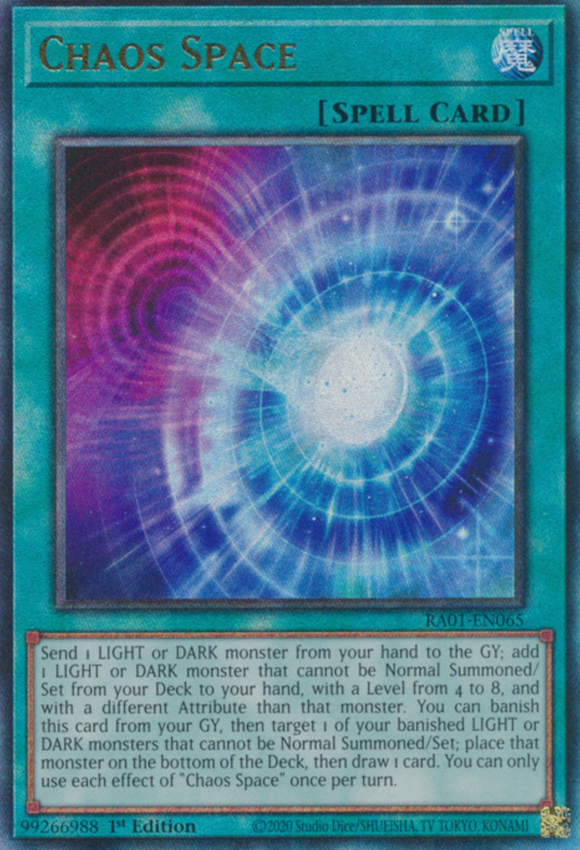 Chaos Space - RA01-EN065 - Ultimate Rare 1st Edition