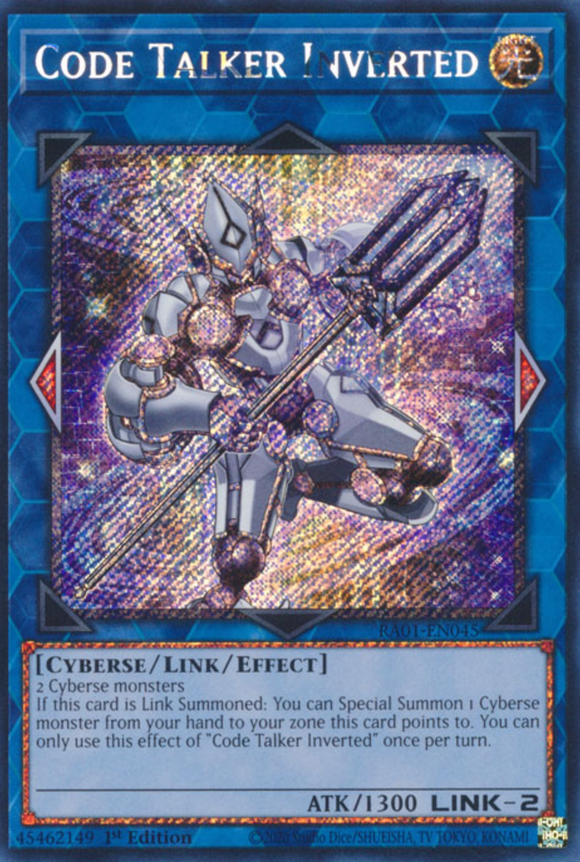Code Talker Inverted - RA01-EN045 - Platinum Secret Rare 1st Edition
