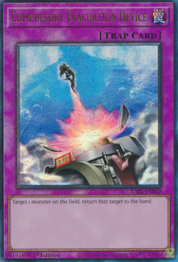 Compulsory Evacuation Device - RA01-EN069 - Ultimate Rare 1st Edition