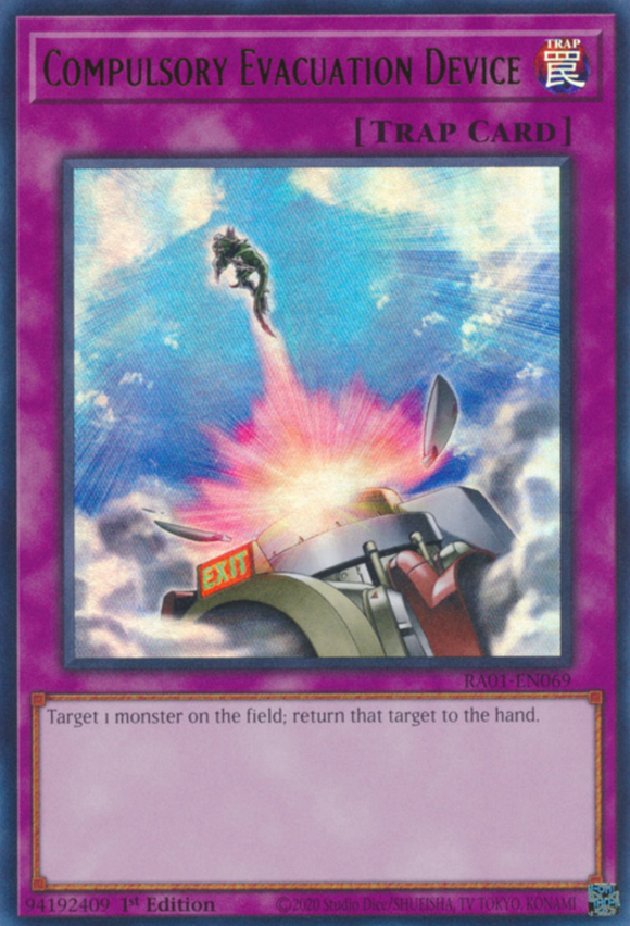 Compulsory Evacuation Device - RA01-EN069 - Ultra Rare 1st Edition