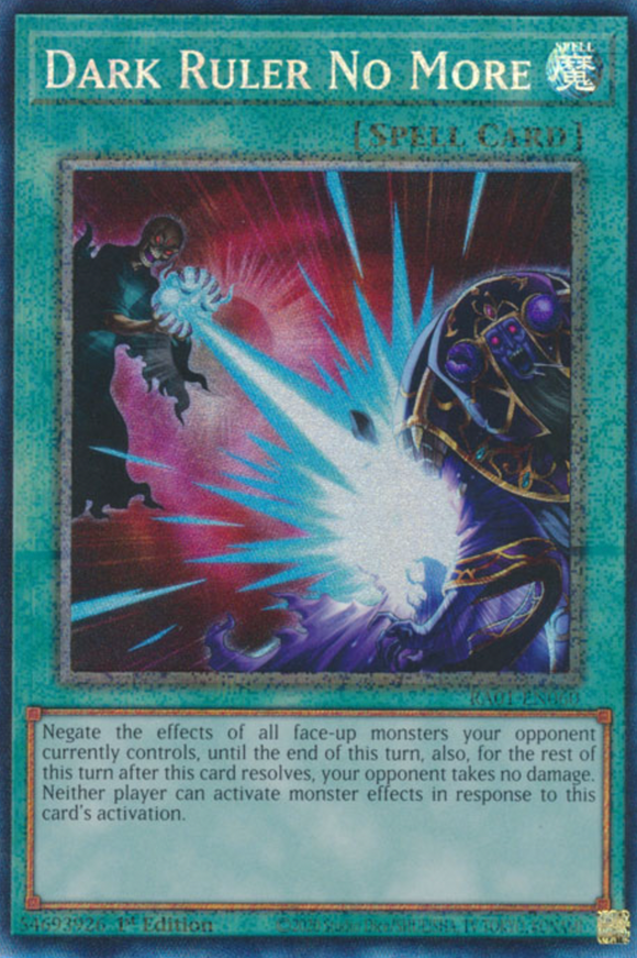 Dark Ruler No More - RA01-EN060 - Collector's Rare 1st Edition