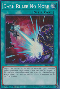 Dark Ruler No More - RA01-EN060 - Super Rare 1st Edition