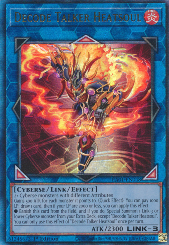 Decode Talker Heatsoul - RA01-EN048 - Ultimate Rare 1st Edition