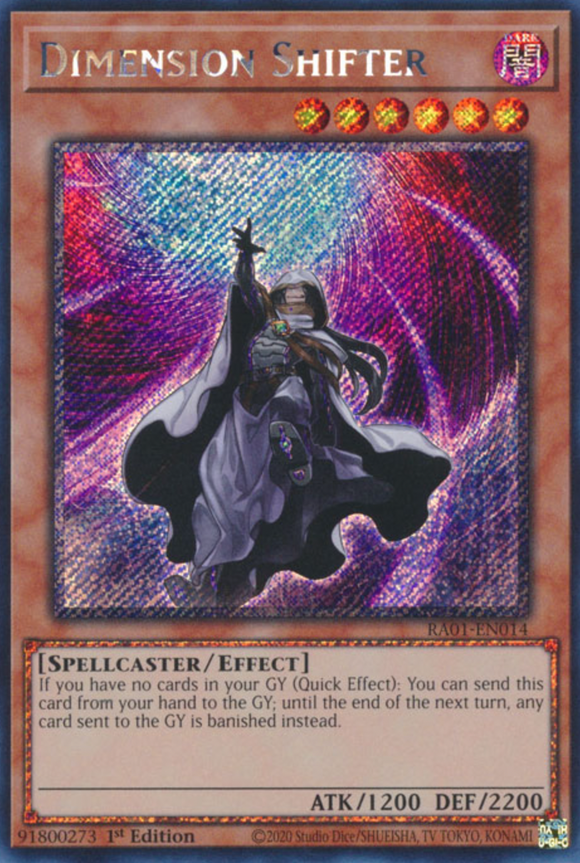 Dimension Shifter - RA01-EN014 - Platinum Secret Rare 1st Edition