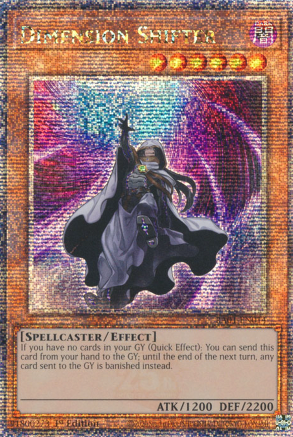 Dimension Shifter - RA01-EN014 - Quarter Century Secret Rare 1st Edition