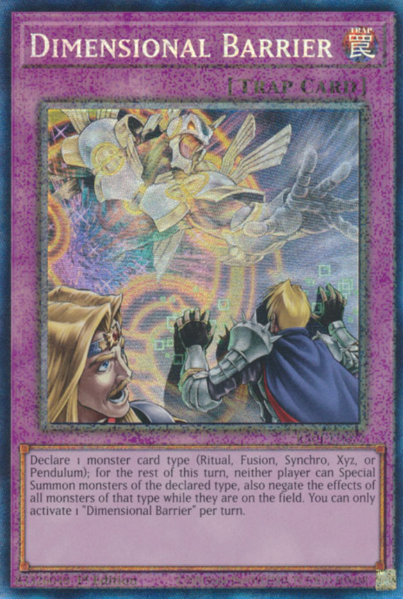 Dimensional Barrier - RA01-EN072 - Collector's Rare 1st Edition