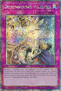 Dimensional Barrier - RA01-EN072 - Quarter Century Secret Rare 1st Edition