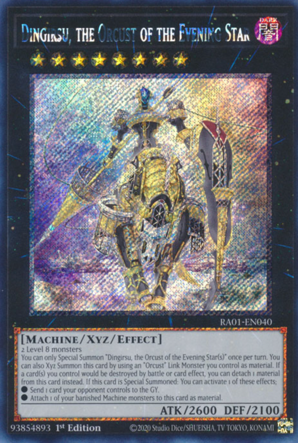 Dingirsu, the Orcust of the Evening Star - RA01-EN040 - Platinum Secret Rare 1st Edition