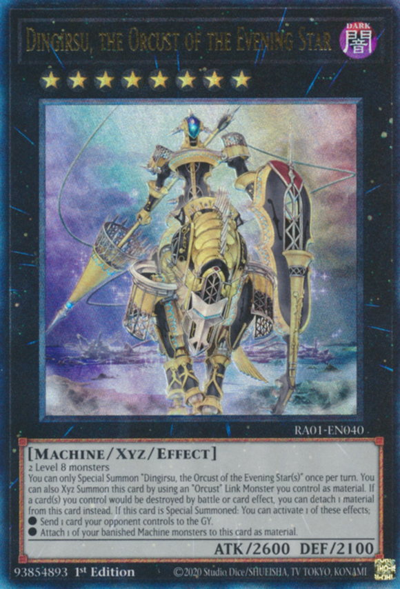 Dingirsu, the Orcust of the Evening Star - RA01-EN040 - Ultimate Rare 1st Edition