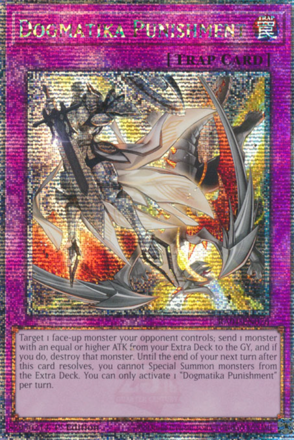 Dogmatika Punishment - RA01-EN076 - Quarter Century Secret Rare 1st Edition