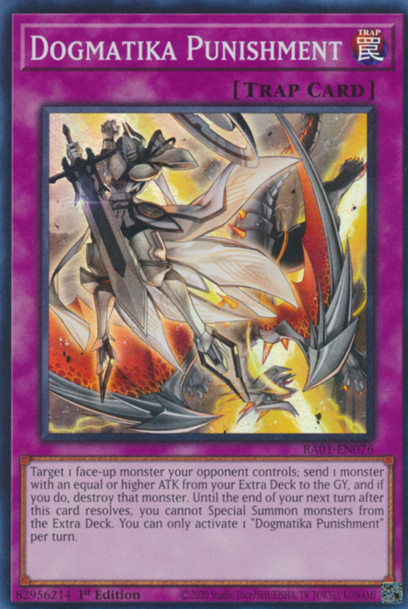 Dogmatika Punishment - RA01-EN076 - Super Rare 1st Edition