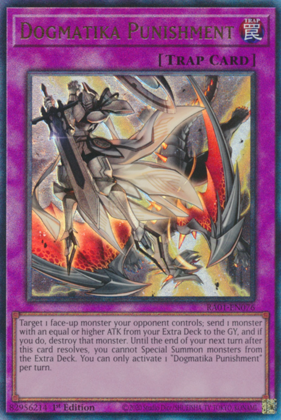 Dogmatika Punishment - RA01-EN076 - Ultimate Rare 1st Edition