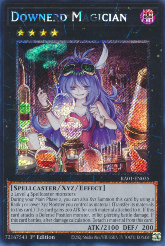 Downerd Magician - RA01-EN035 - Platinum Secret Rare 1st Edition