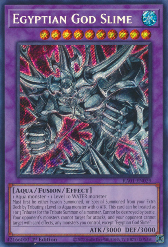 Egyptian God Slime - RA01-EN029 - Secret Rare 1st Edition