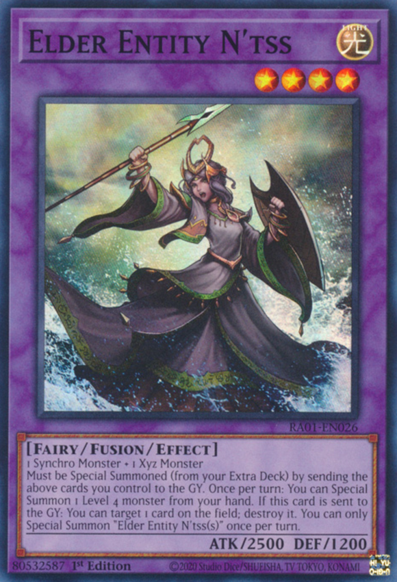 Elder Entity N'tss - RA01-EN026 - Super Rare 1st Edition
