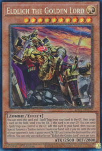 Eldlich the Golden Lord (Alt. Art) - RA01-EN019 - Collector's Rare 1st Edition