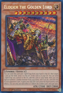 Eldlich the Golden Lord (Alt. Art) - RA01-EN019 - Secret Rare 1st Edition