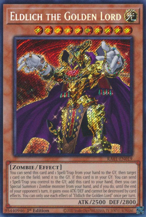 Eldlich the Golden Lord - RA01-EN019 - Secret Rare 1st Edition