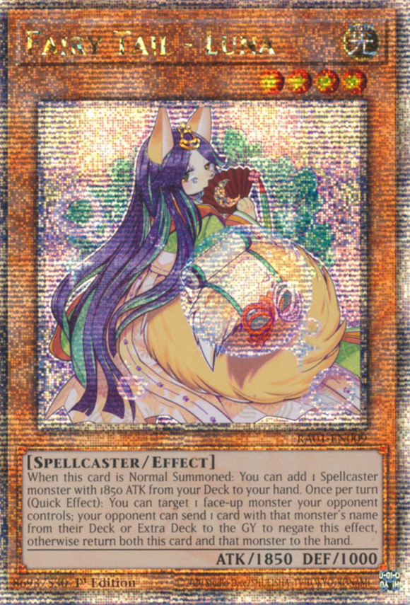 Fairy Tail - Luna - RA01-EN009 - Quarter Century Secret Rare 1st Edition