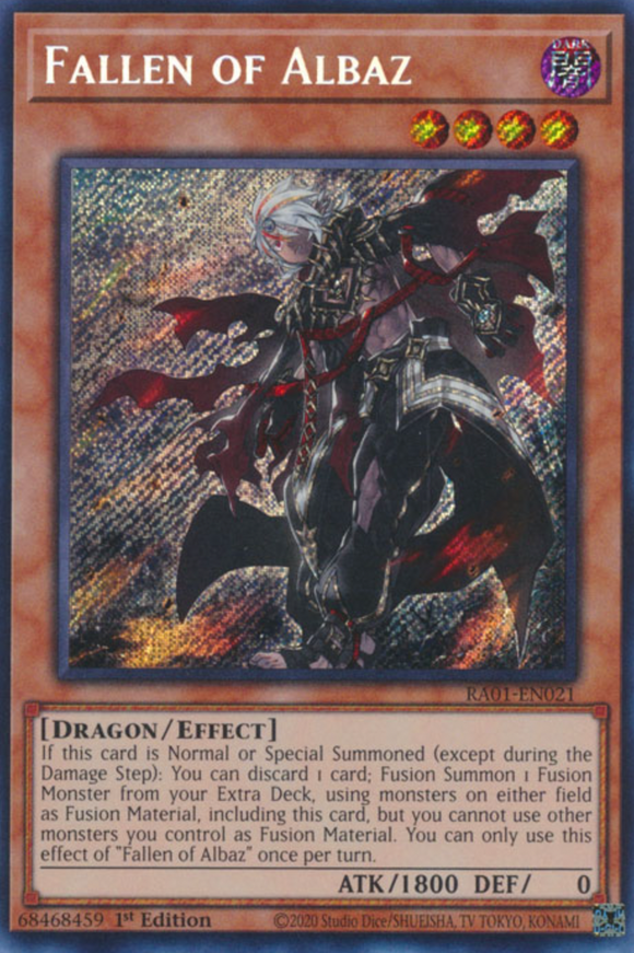 Fallen of Albaz - RA01-EN021 - Secret Rare 1st Edition