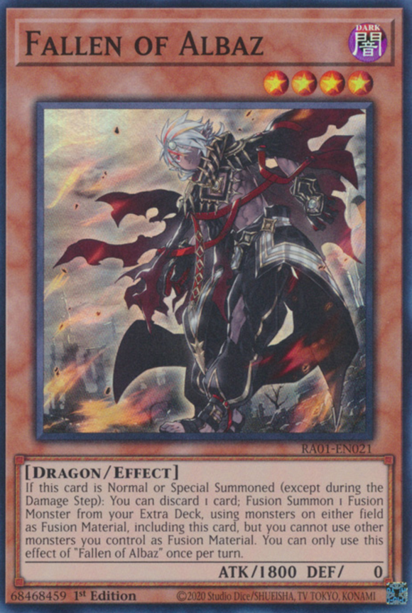Fallen of Albaz - RA01-EN021 - Super Rare 1st Edition