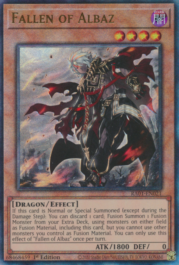 Fallen of Albaz - RA01-EN021 - Ultimate Rare 1st Edition