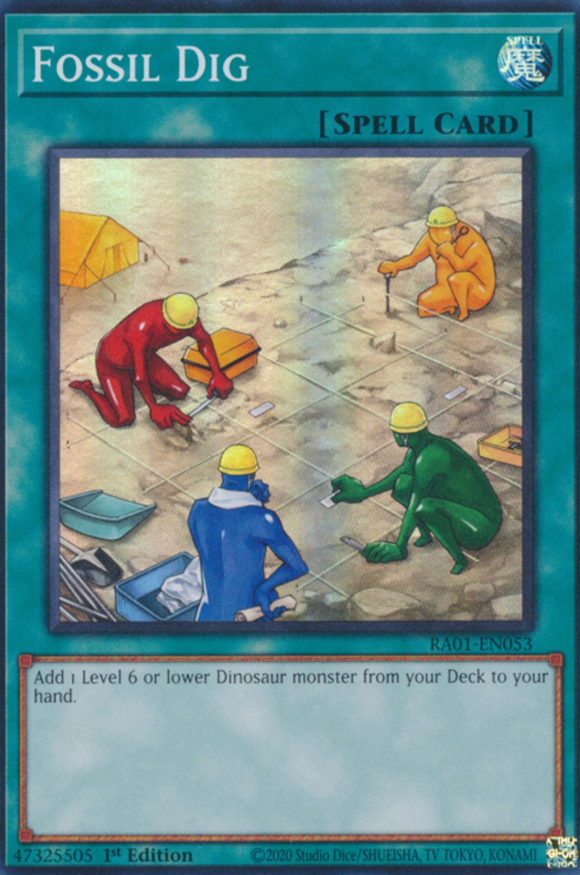 Fossil Dig - RA01-EN053 - Super Rare 1st Edition