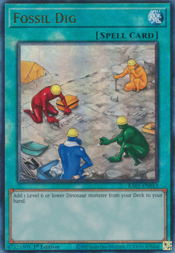 Fossil Dig - RA01-EN053 - Ultimate Rare 1st Edition