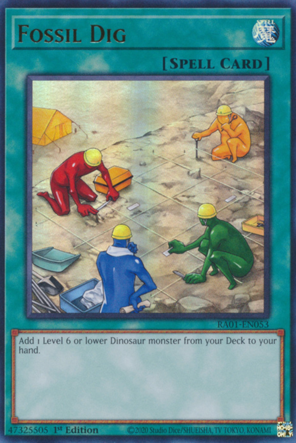 Fossil Dig - RA01-EN053 - Ultra Rare 1st Edition