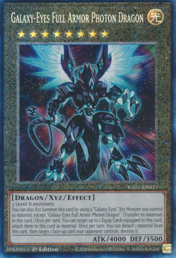 Galaxy-Eyes Full Armor Photon Dragon - RA01-EN037 - Collector's Rare 1st Edition